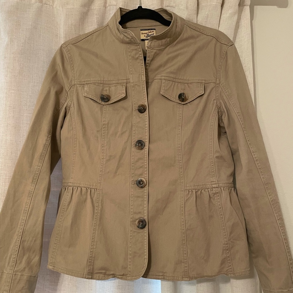 Tan jacket in M size.